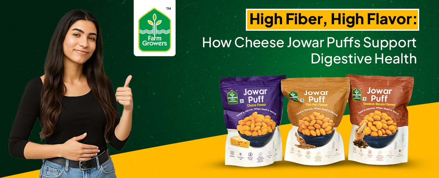 High Fiber, High Flavor: How Cheese Jowar Puffs Support Digestive Health