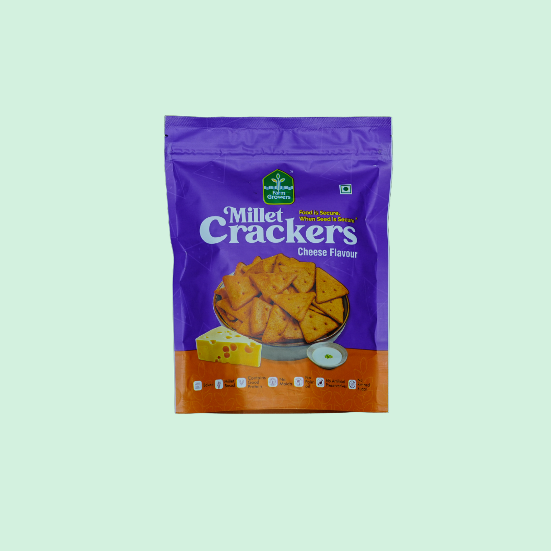Cheese Millet Crackers - Pack of 3
