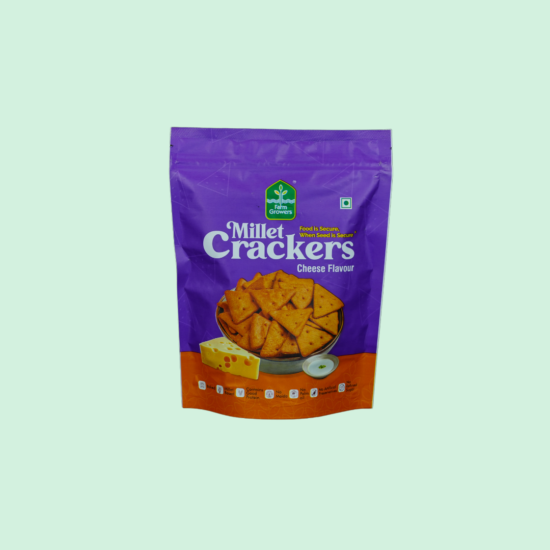 Cheese Millet Crackers - Pack of 3