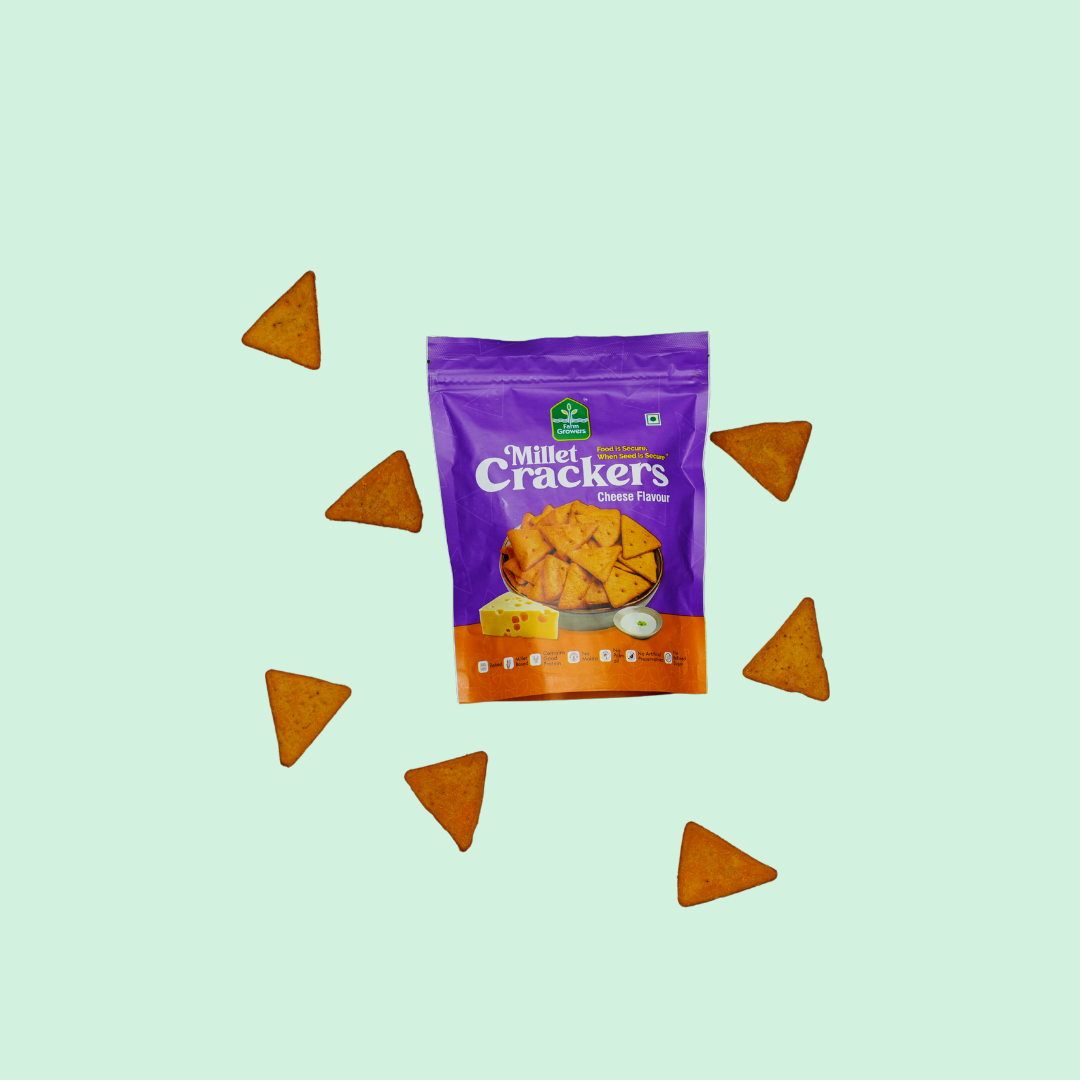 Cheese Millet Crackers - Pack of 3