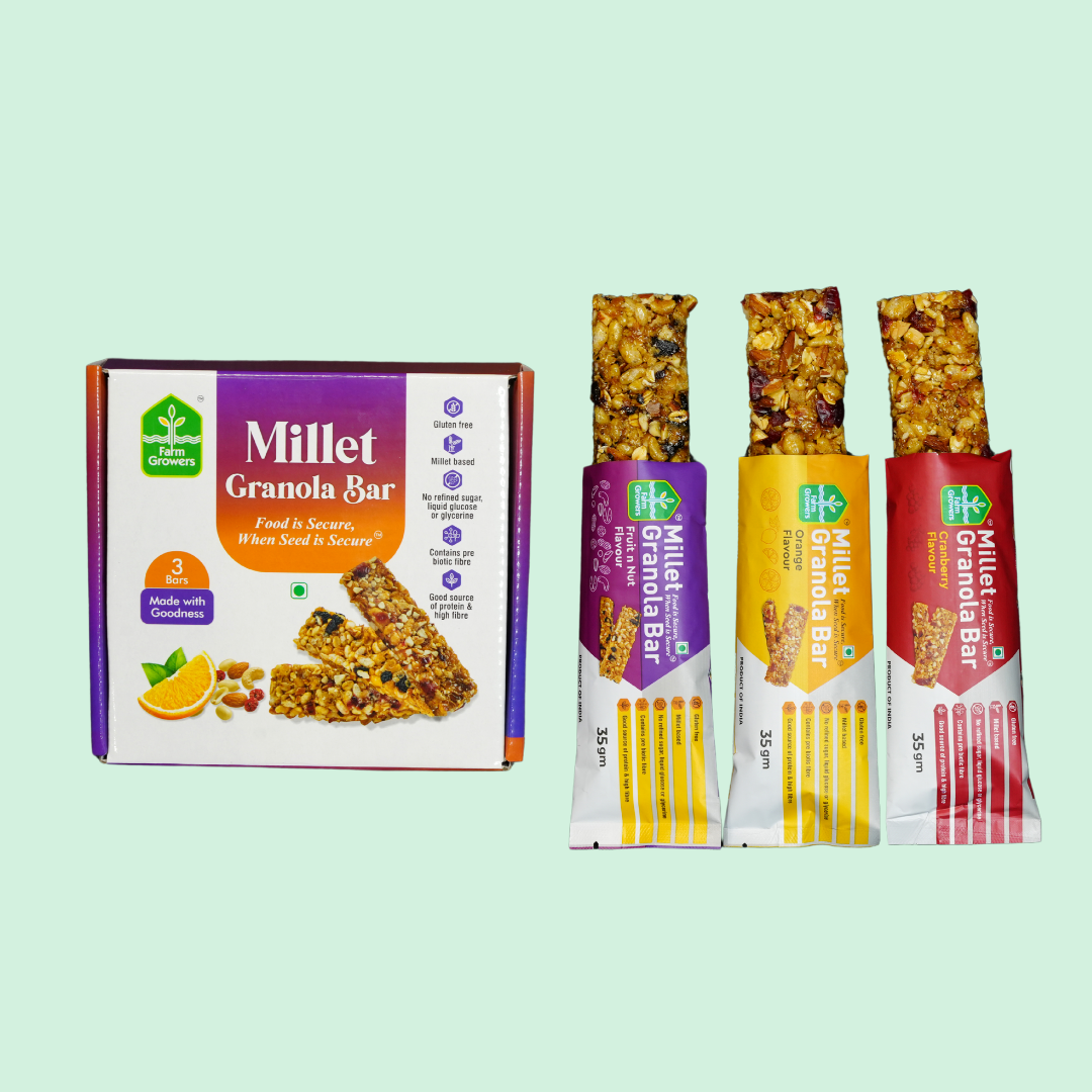 Crunchy Millet Granola Bars – Pack of 3 (105 gms)