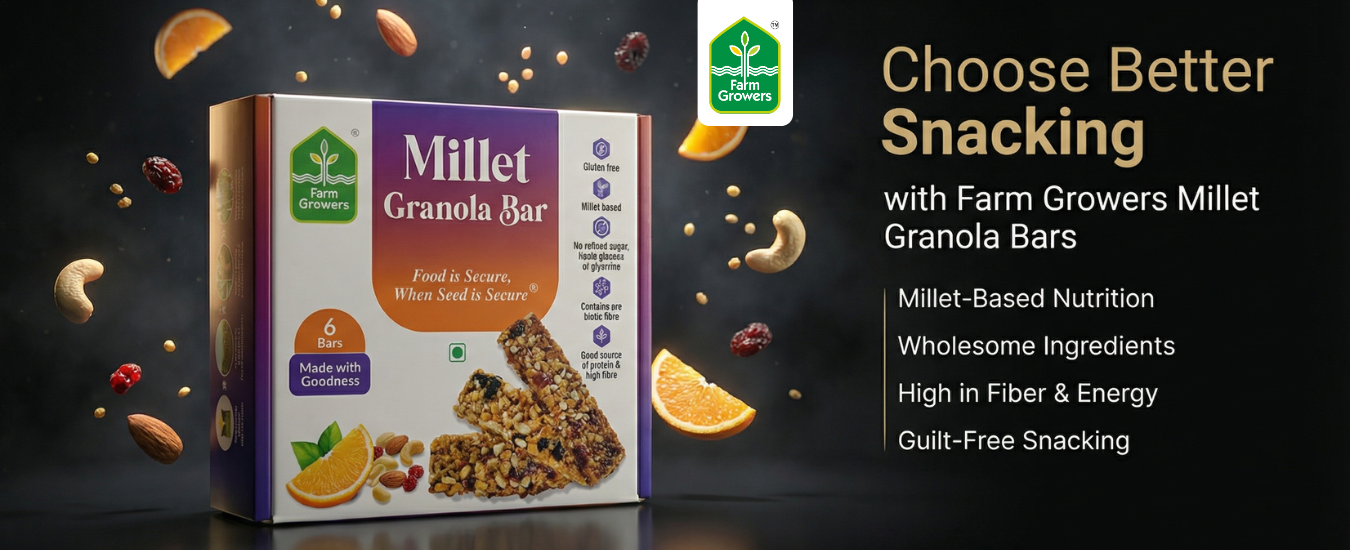 Choose Better Snacking with Farm Growers Millet Granola Bars