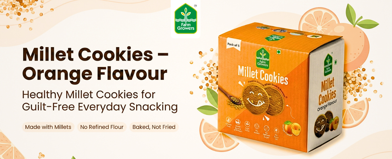 Millet Cookies – Orange  Flavor : Healthy Millet Cookies for Guilt-Free Everyday Snacking