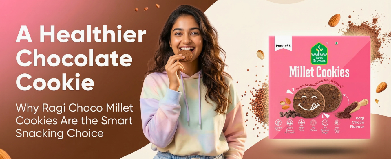 A Healthier Chocolate Cookie: Why Ragi Choco Millet Cookies Are the Smart Snacking Choice