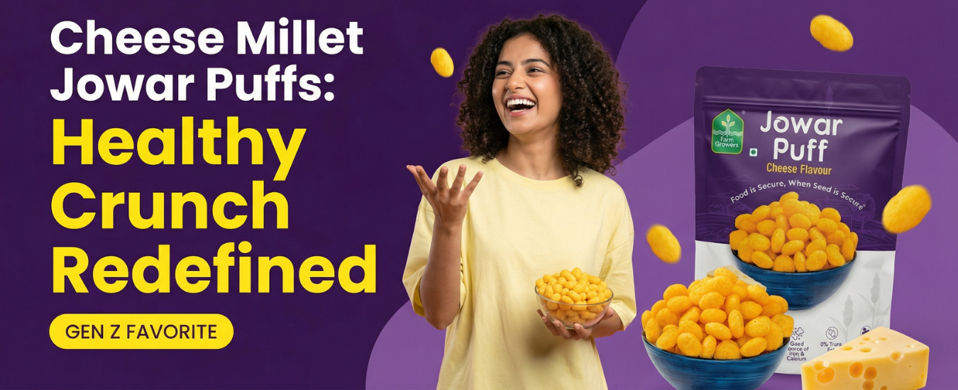 Cheese Millet Jowar Puffs: Healthy Crunch Redefined