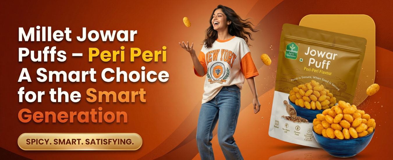 Millet Jowar Puffs – Peri Peri: A Smart Choice for the Smart Generation