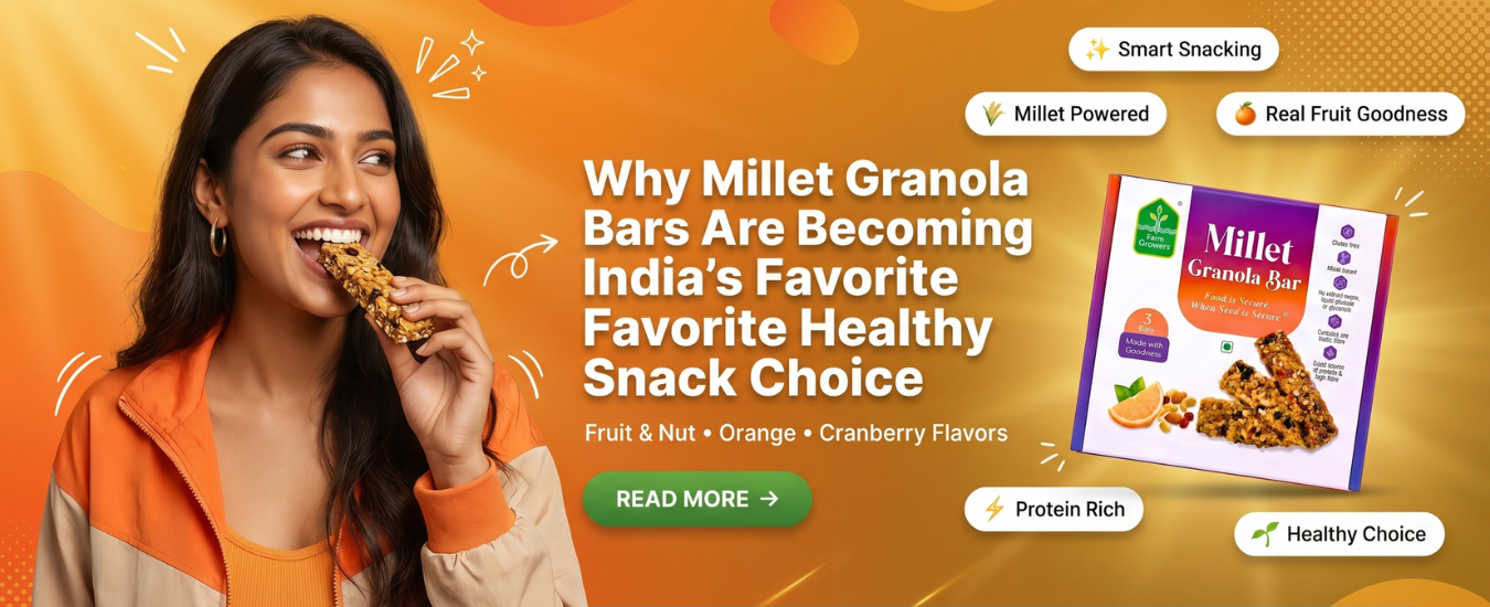 Why Millet Granola Bars Are Becoming India's Favourite Healthy Snack Choice: Fruit & Nut, Orange & Cranberry Flavours