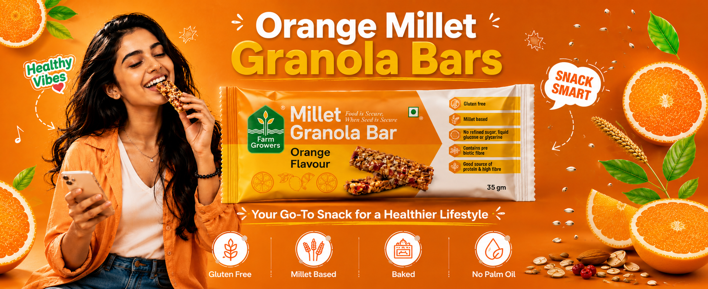 Orange Millet Granola Bars: Your Go-To Snack for a Healthier Lifestyle