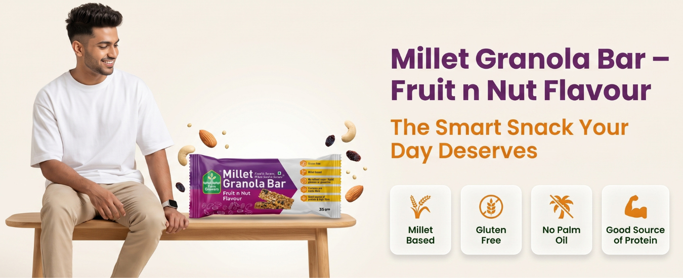 Beyond Snacking: Why Farm Growers Millet Granola Bar – Fruit n Nut Flavor is the Smarter Choice for Modern Lifestyles