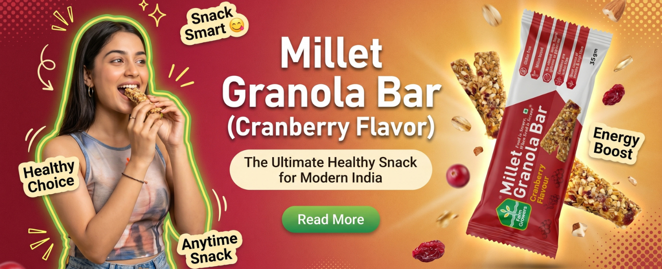 Millet Granola Bar (Cranberry Flavour): The Ultimate Healthy Snack for Modern India