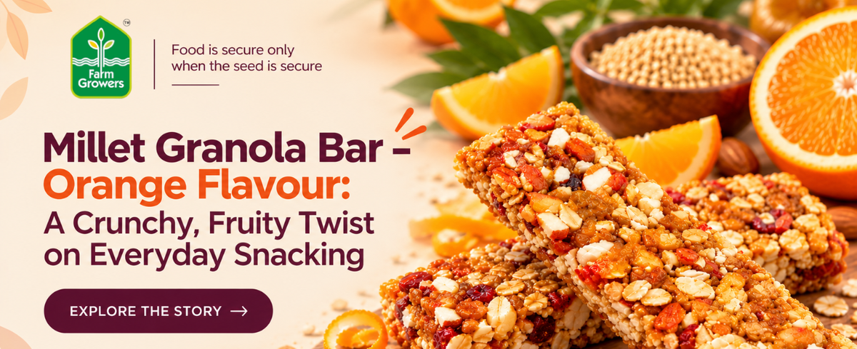 Millet Granola Bar – Orange Flavour: A Crunchy, Fruity Twist on Everyday Snacking