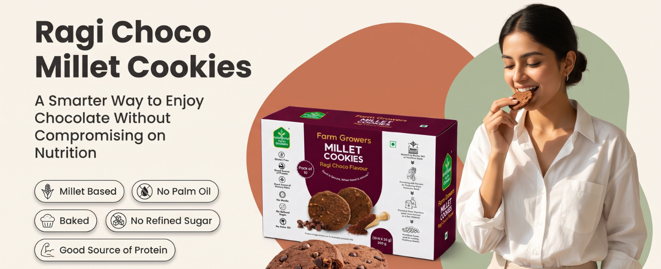 Ragi Choco Millet Cookies: A Smarter Way to Enjoy Chocolate Without Compromising on Nutrition