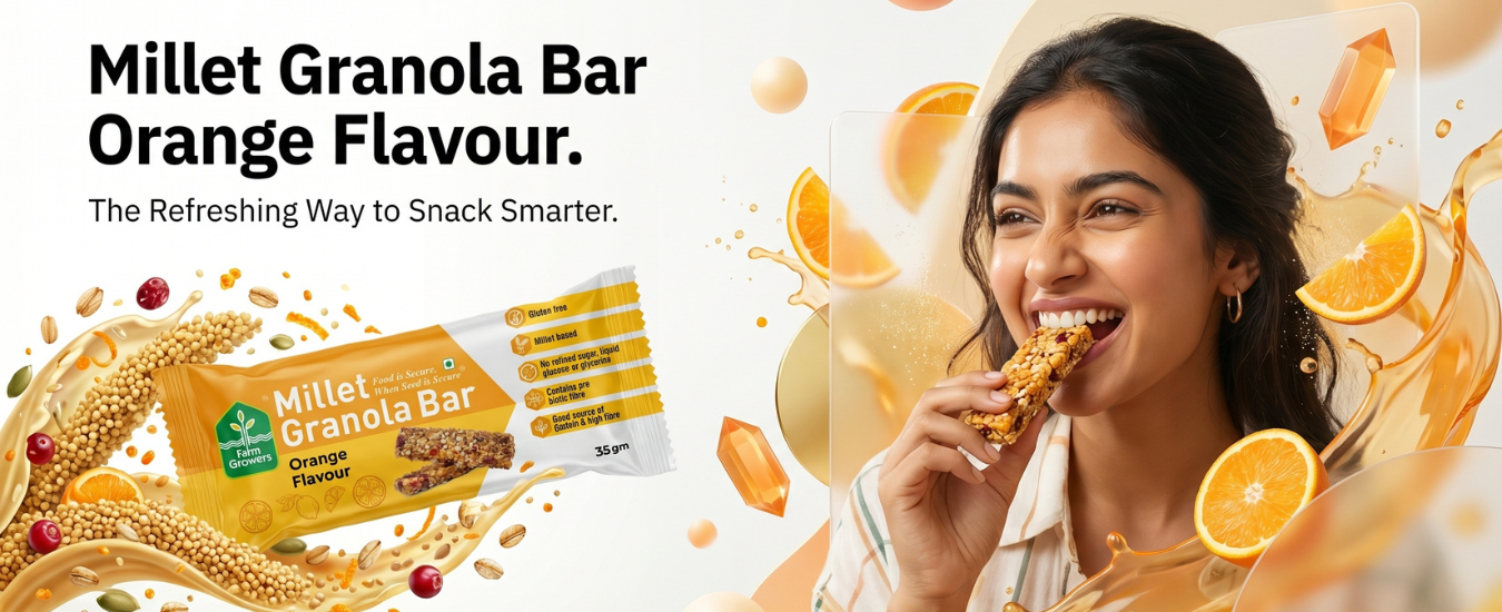 Millet Granola Bar Orange Flavour: The Refreshing Way to Snack Smarter