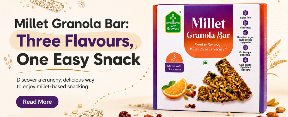 Millet Granola Bar: Three Flavours, One Easy Snack
