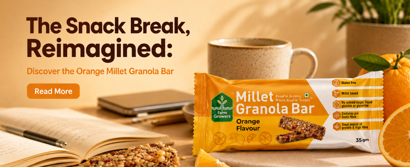 The Snack Break, Reimagined: Discover the Orange Millet Granola Bar