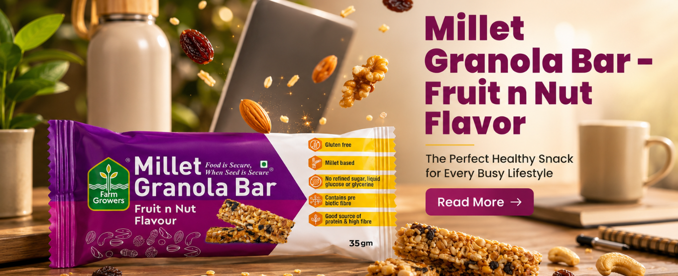 Millet Granola Bar – Fruit n Nut Flavour: The Perfect Healthy Snack for Every Busy Lifestyle