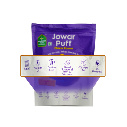 Cheese Jowar Puffs | Gluten-Free, High-Fiber | 40g