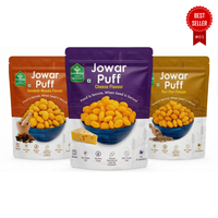 Healthy Millet Jowar Puffs - All Flavors -40 gm x 3