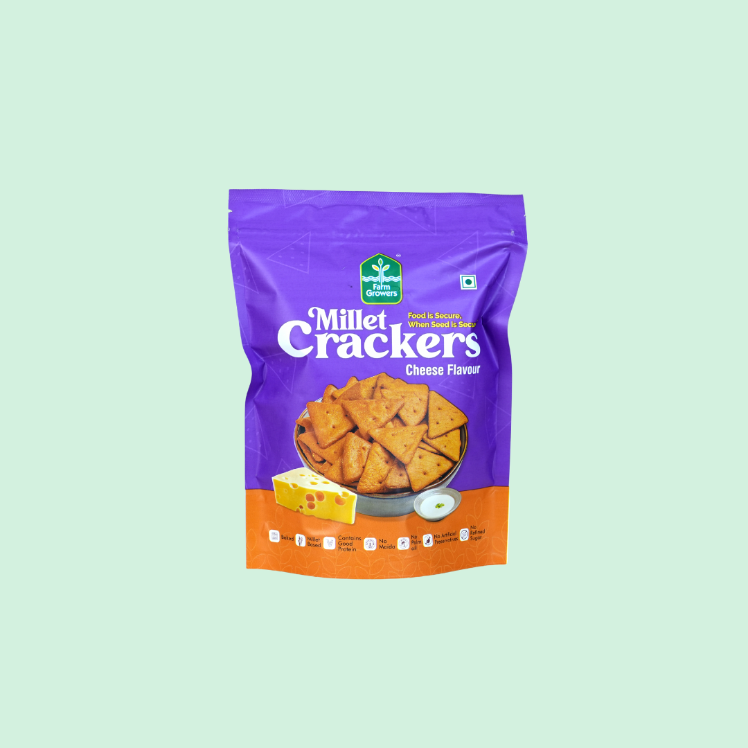 Cheese Millet Crackers - Pack of 3