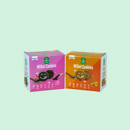 Ragi Chocolate Cookies - Pack of 2 Flavours (300gms)