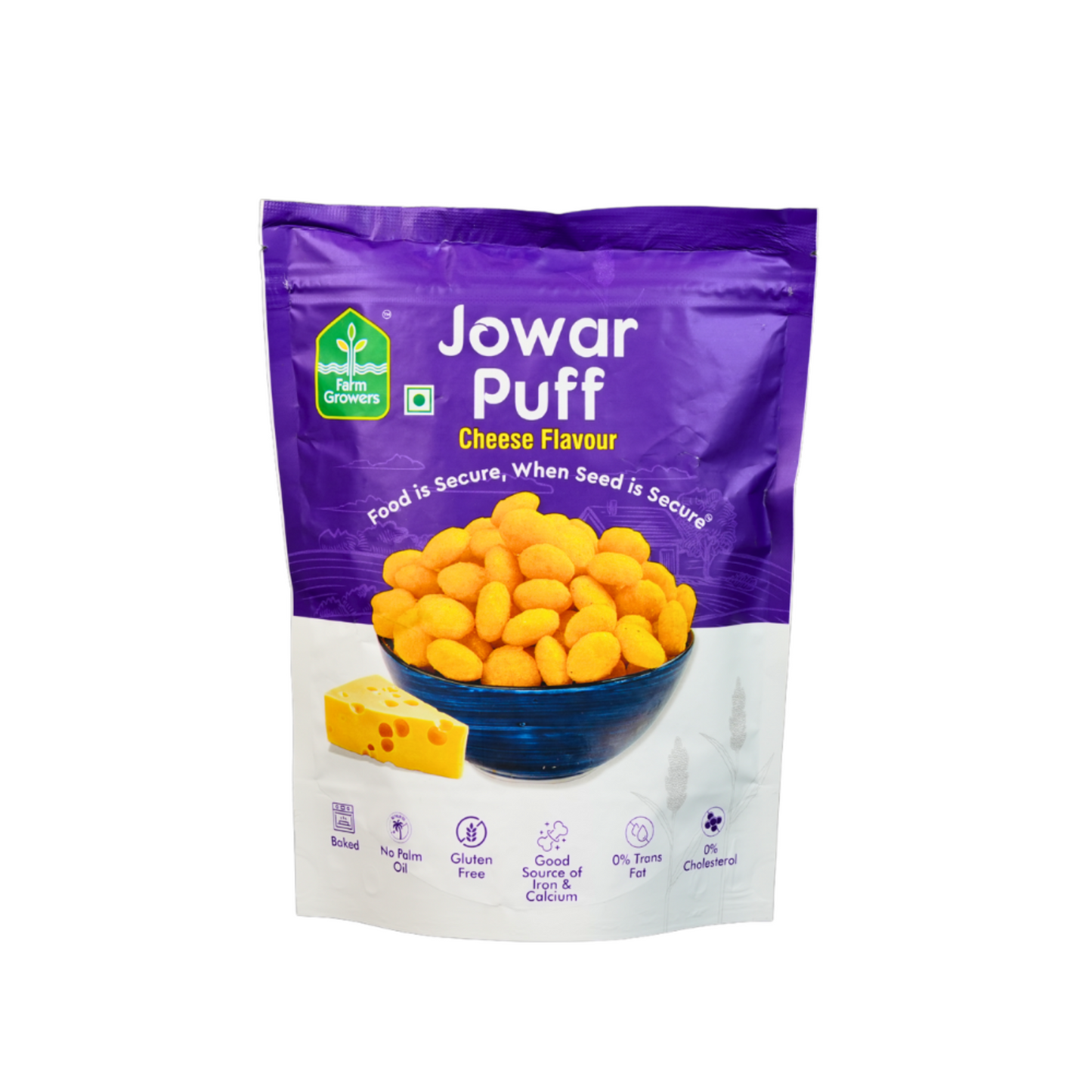 Cheese Jowar Puffs | Gluten-Free, High-Fiber | 40g