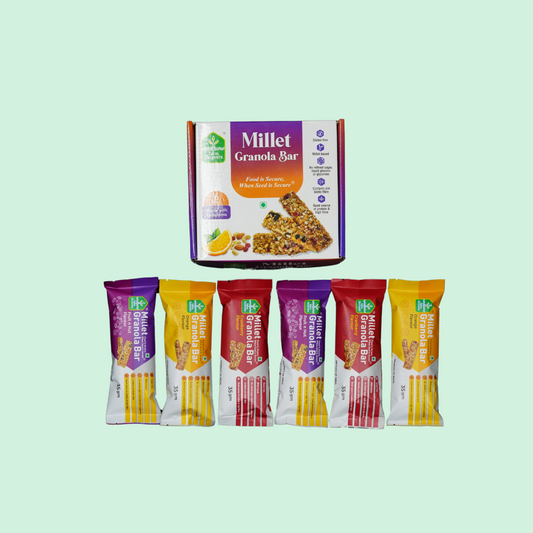Organic Millet Granola Bar - Pack of 6 (210 gms)