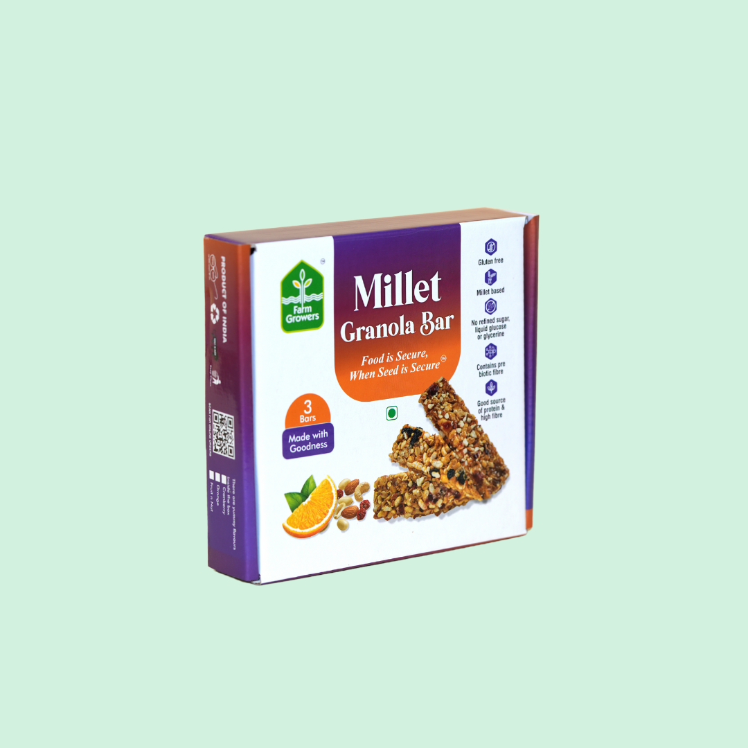 Crunchy Millet Granola Bars – Pack of 3 (105 gms)