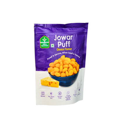 Cheese Jowar Puffs | Gluten-Free, High-Fiber | 40g