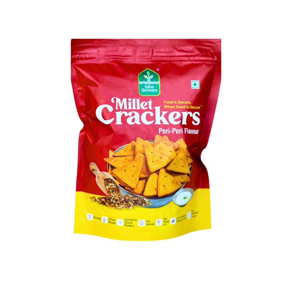 Peri Peri Masala Millet Crackers - 100gm