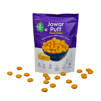 Cheese Jowar Puffs | Gluten-Free, High-Fiber | 40g