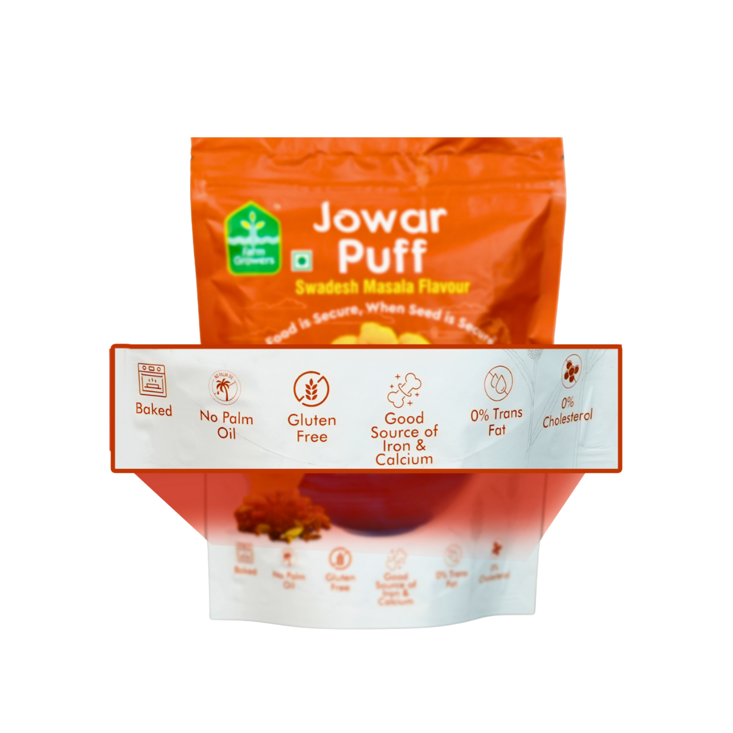 Swadesh Masala Jowar Puffs | Gluten-Free, High-Fiber | 40g