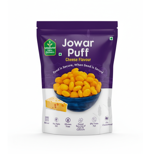 Millet Jowar Puffs - Cheese Flavor - 40 gm