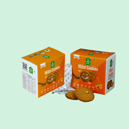 Jowar Orange Millet Cookies - Pack of 2 (300 gms)