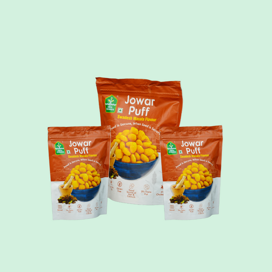 Masala Jowar Puffs – Crunchy & Spicy Snack (Pack of 3)