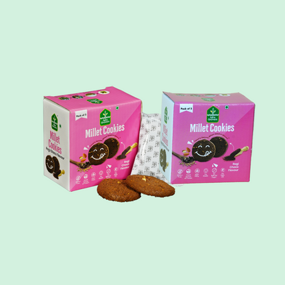 Ragi Cookies Eggless & Gluten Free - Pack of 2 (300 gms)