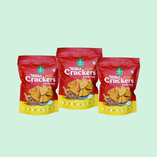 Peri Peri Masala Millet Crackers – (Pack of 3)