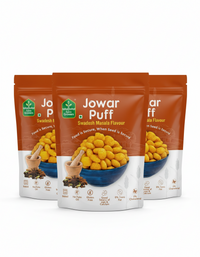 Millet Jowar Puffs - Swadesh Masala Flavor – 40 gm per pack - Pack of 3