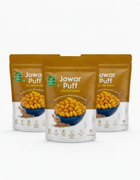 Millet Jowar Puffs -Peri Peri Flavor – 40 gm per pack - Pack of 3
